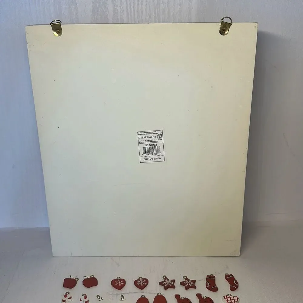 Department 56 Wooden Advent Calendar with 24‎ Miniatures to Hang